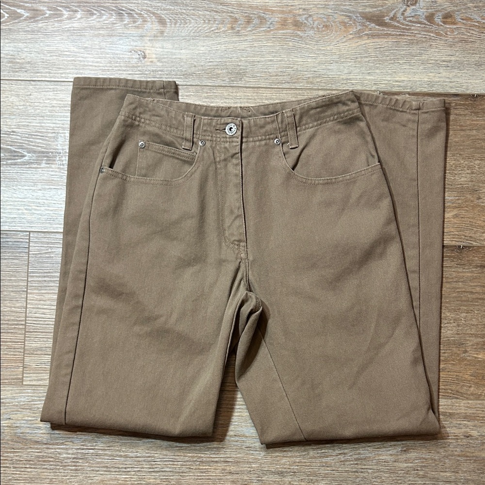Christopher & Banks Khaki Straight-Leg Pants